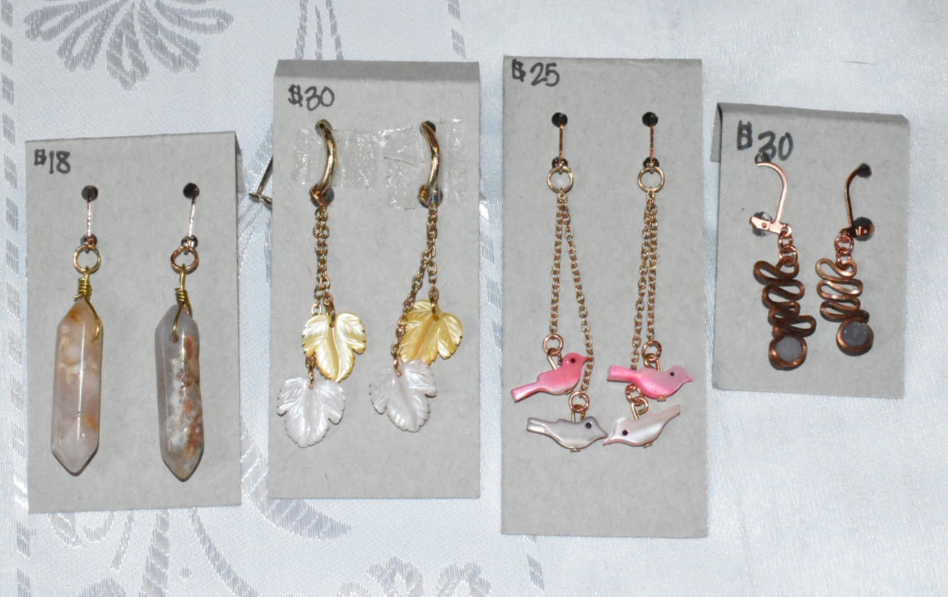 Gemstone Dangle Earrings