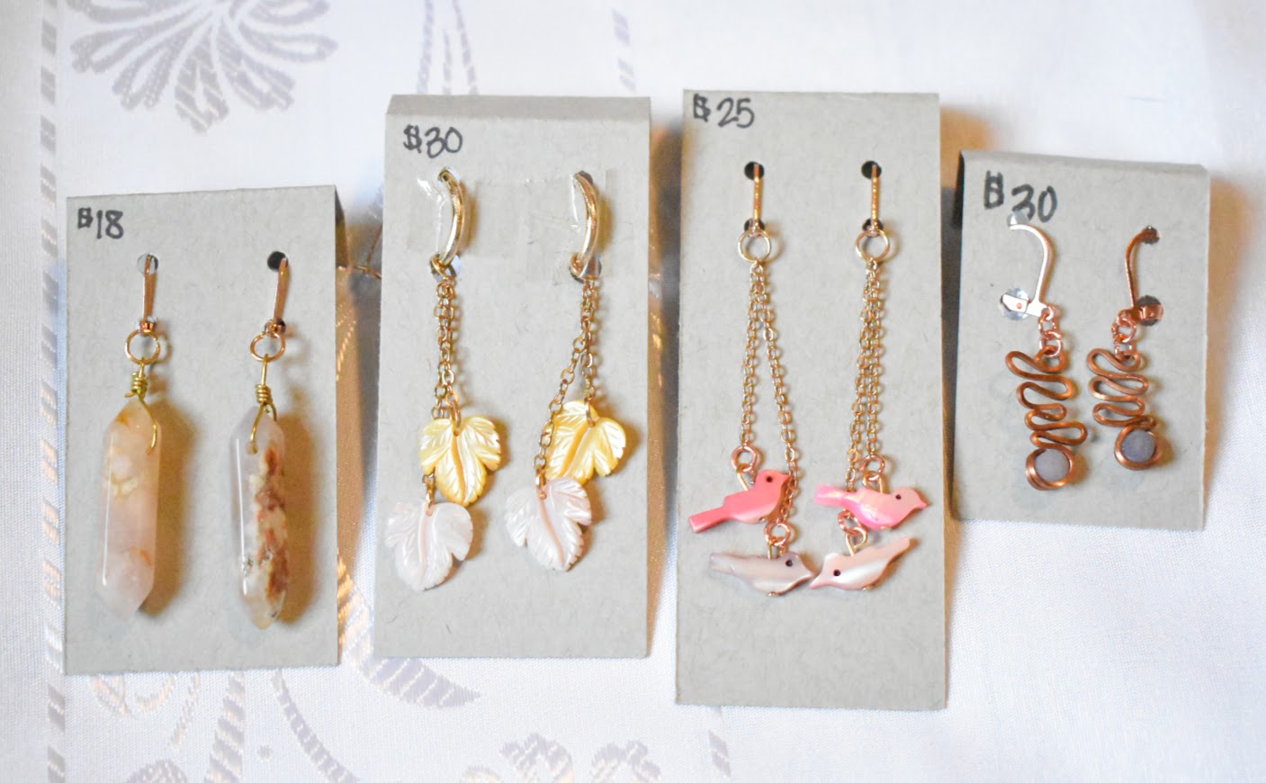 Gemstone Dangle Earrings