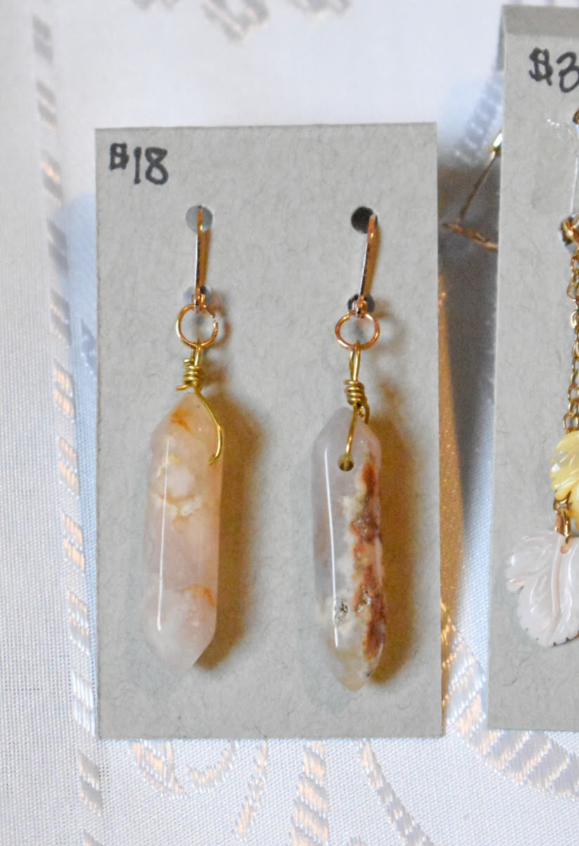 Gemstone Dangle Earrings