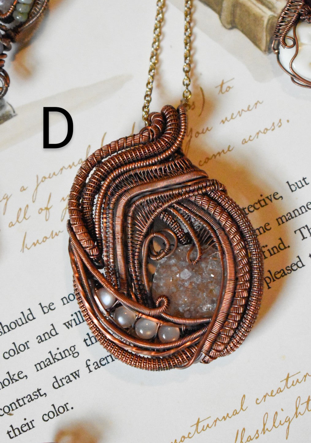 Gemstone Copper Pendants