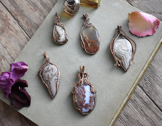 Gemstone Copper Pendants