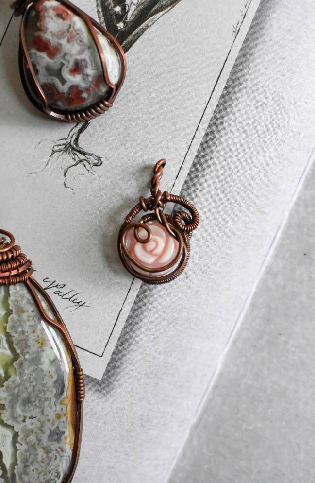 Gemstone Copper Pendants