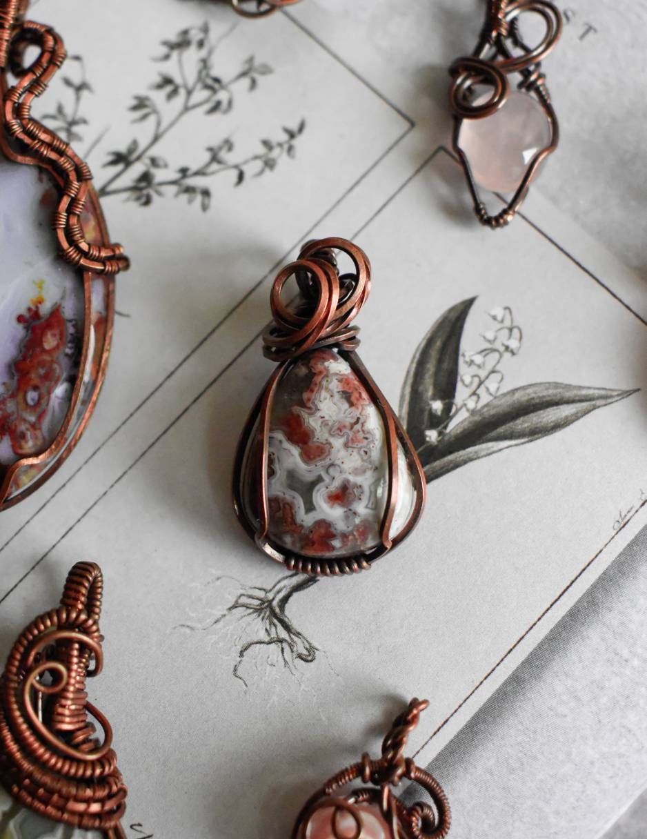 Gemstone Copper Pendants