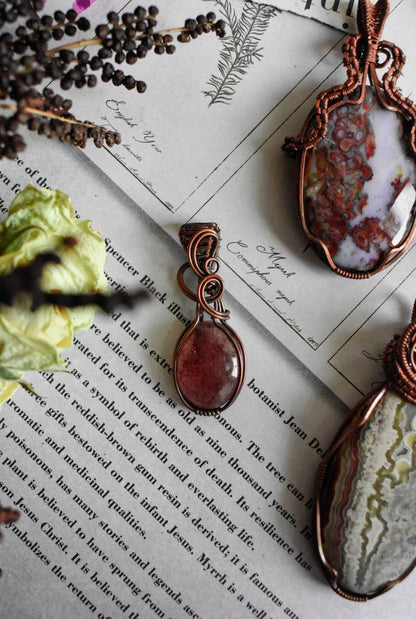 Gemstone Copper Pendants