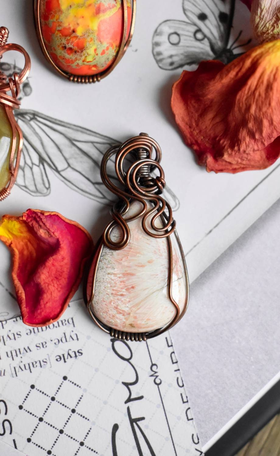 Gemstone Copper Pendants